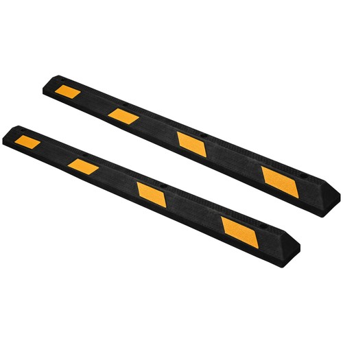 Rubber curb parking block - parking,